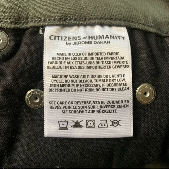 Citizens of Humanity Rocket High Rise Skinny Coated Camo Jeans size 25 - Picture 14 of 14